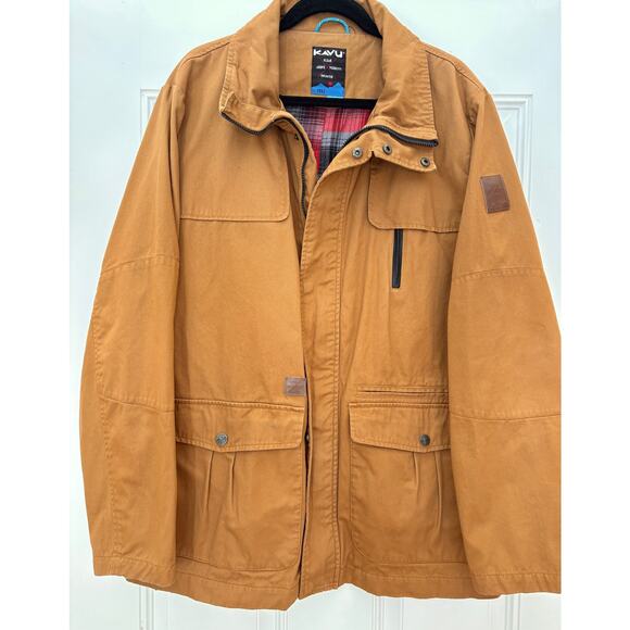 Kavu  Men’s XL All Cotton Flannel Lined Canvas Jacket - Picture 1 of 10
